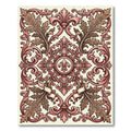 Ornate Rose Gold Laurel Border Rug