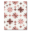 Contemporary Pink Cross Star Rug