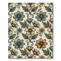 Soft Sage and Ochre Botanical Meadow Rug