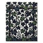 Dark Green Vine Lattice Textile Rug