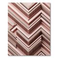 Pink Textured Chevron Geometric Rug