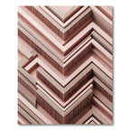 Pink Textured Chevron Geometric Rug