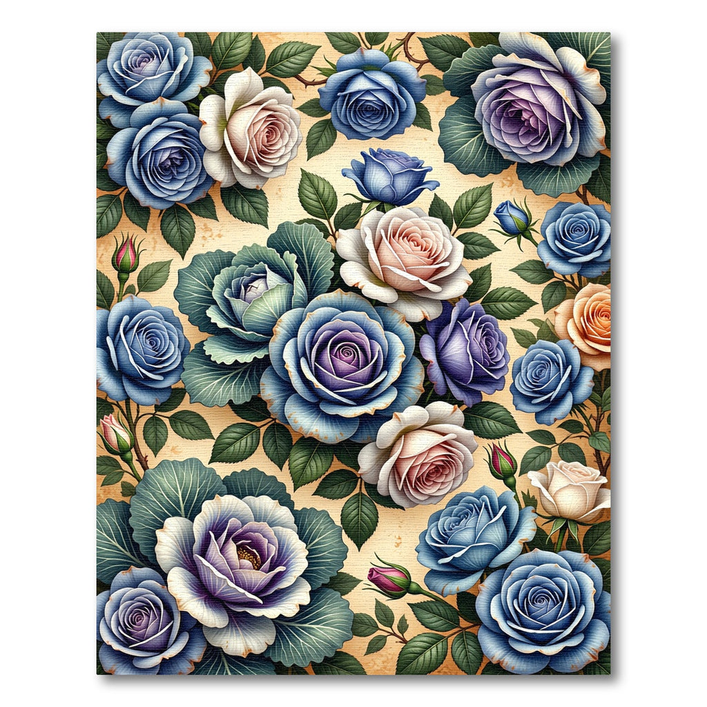 Vintage Rose Garden Collection Rug