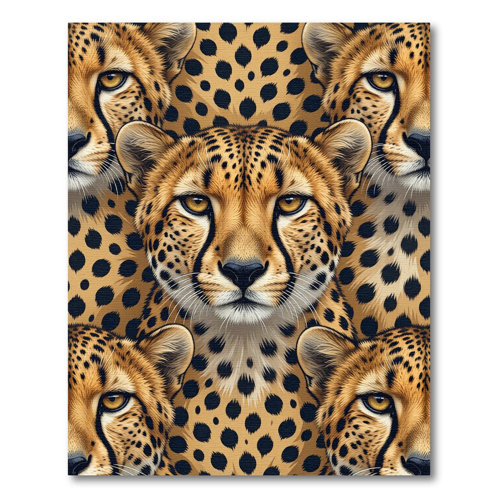 Golden Cheetah Spots All Over Rug