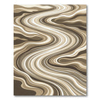 Earthy Tone Sinuous Swirl Rug
