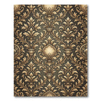 Elaborate Golden Acanthus Scroll Rug