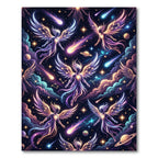 Celestial Angelic Galaxy Cosmic Nebula Rug