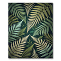 Lush Botanical Forest Fern Leaves Rug