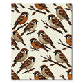 Charming Sparrows on Rustic Branches Rug