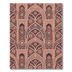Archway Floral Medallion Coral Rug