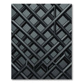 Monochrome Metallic Interlocking Grid Rug