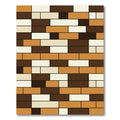 Earthy Tones Rectangular Composition Rug