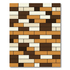 Earthy Tones Rectangular Composition Rug