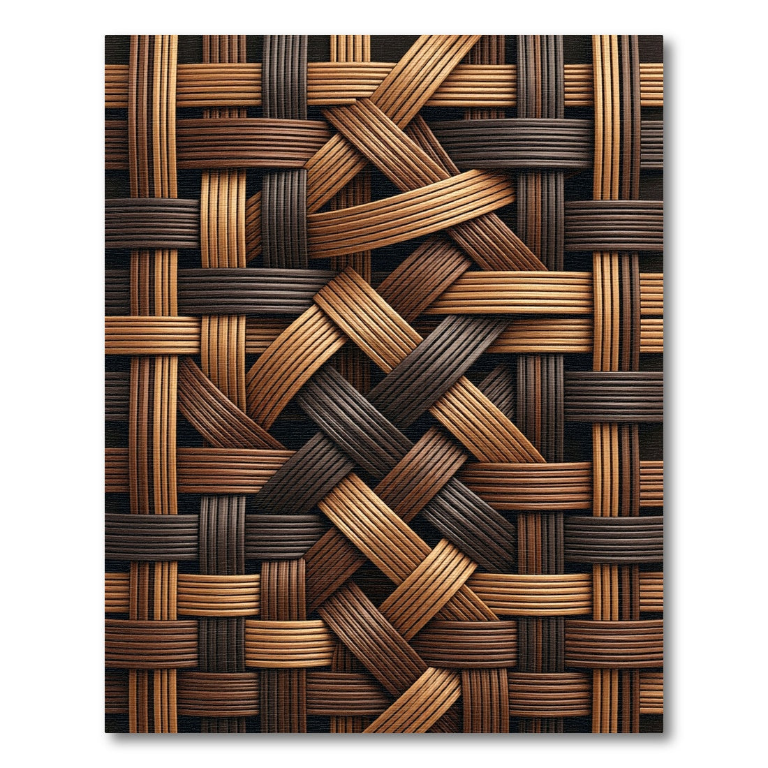 Woven Espresso Beige Texture Rug
