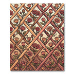 Rose Lattice Trellis Garden Rug