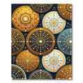Circular Dot Sunburst Medallion Rug