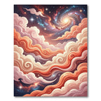 Cosmic Swirl Galaxy CloudScape Rug