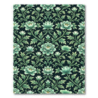 Jade Floral Vine Scrollwork Rug