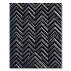 Monochrome Geometric Chevron Illusion Rug