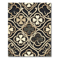 Antique Gold Clover Lattice Rug
