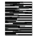 Monochromatic Abstract Geometric Stripes Rug