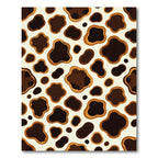 Brown Speckled Organic Shapes Rug