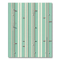 Aqua Teal Mint Cream Stripe Rug