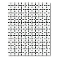 Modern Black White Grid Rug