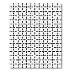 Modern Black White Grid Rug