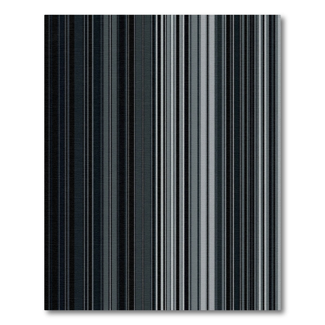 Monochrome Vertical Stripe Gradient Rug