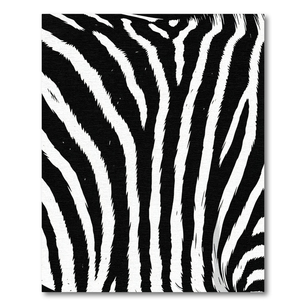 Bold Monochrome Zebra Striped Rug