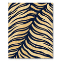 Bold Amber Tiger Stripe Waves Rug