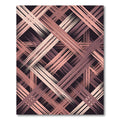 Blush Pink Abstract Crosshatch Lines Rug