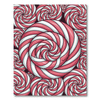 Pink White Swirl Candy Lollipop Rug