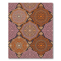 Warm Amethyst Arabesque Medallion Rug