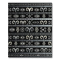 Silver Ram Eye Tribal Stripe Rug