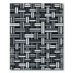 Monochromatic Woven Geometric Texture Rug