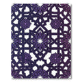 Deep Violet Ornate Geometric Floral Rug