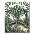 Sage Arbor Vine Botanical Illustration Rug
