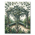 Sage Arbor Vine Botanical Illustration Rug