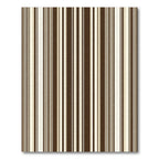 Rich Chocolate Cream Striped Classic Rug