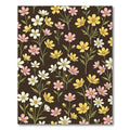 Pink Yellow White Blooming Garden Flowers Rug