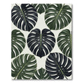Monstera Tropical Foliage Leaves Rug