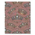 Royal Jeweled Crown Medallion Arrangement Rug