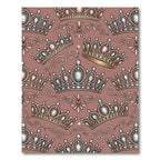 Royal Jeweled Crown Medallion Arrangement Rug