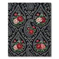Ornate Paisley Red Floral Burst Rug