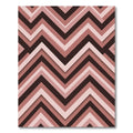 Shaded Rose Gradient Chevron Rug