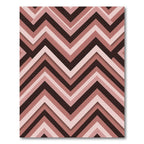 Shaded Rose Gradient Chevron Rug