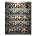 Ornate Gold and Silver Acanthus Scroll Rug