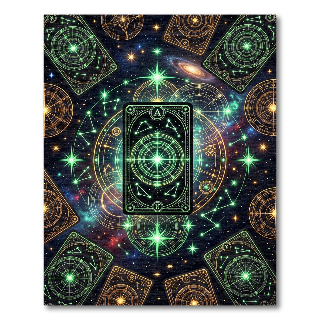 Celestial Glowing Constellation Galaxy Area Rug